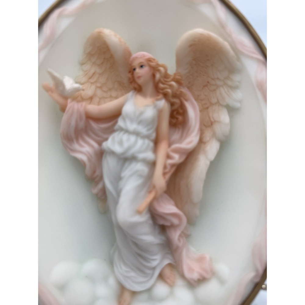 Roman Inc Seraphim Classics Isabel "First Love" Angel Plaque Signed 8" Resin - Picture 2 of 6